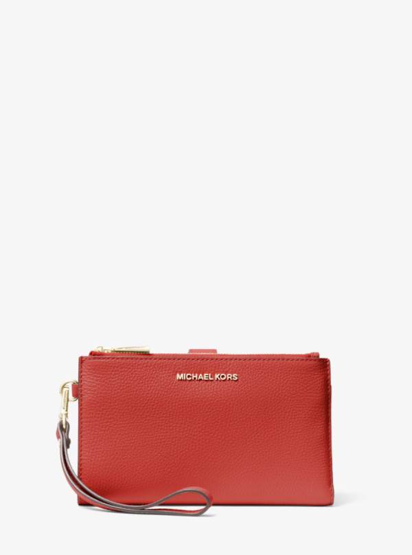 Damske Penazenky Michael Kors Adele Pebbled Leather Smartphone Oranžové - Doplnky Michael Kors Vypredaj | VPFDA-3567